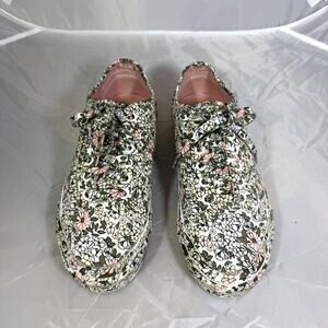 Vans Authentic Floral Print Canvas Sneakers Women's 6 Men's 4.5 EU 36.5